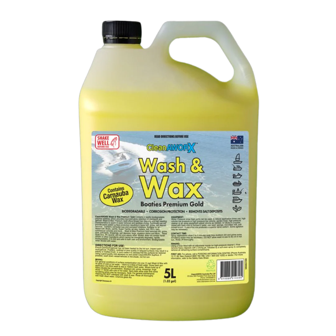 Boat Wash & Wax Boaties Premium Gold 5litre