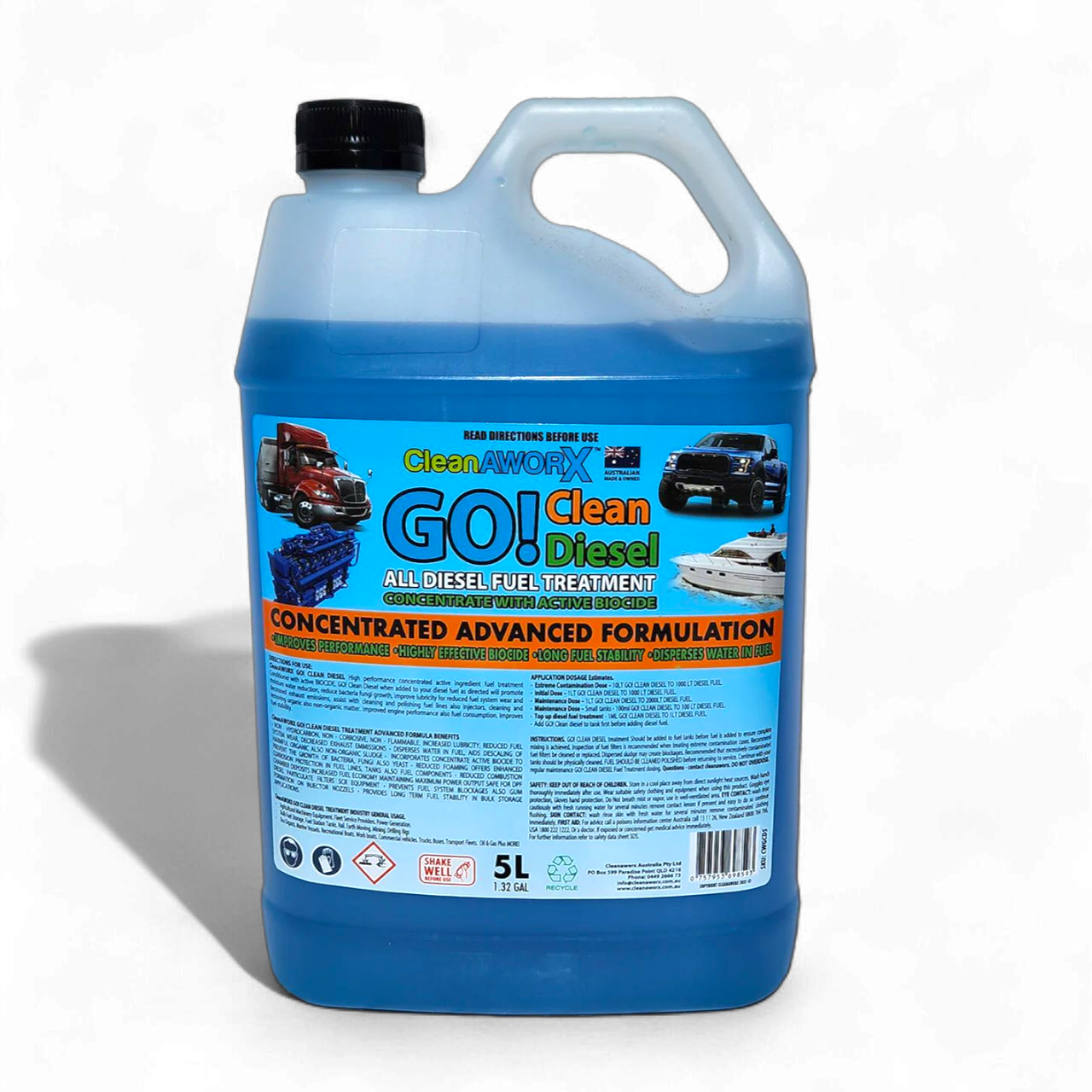 Diesel Fuel Treatment With Active Biocide Concentrate 5L