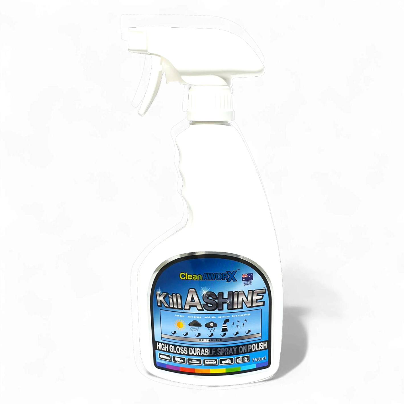 Killashine Durable High Gloss Spray Polish Sealer UV+ Protect 750ml