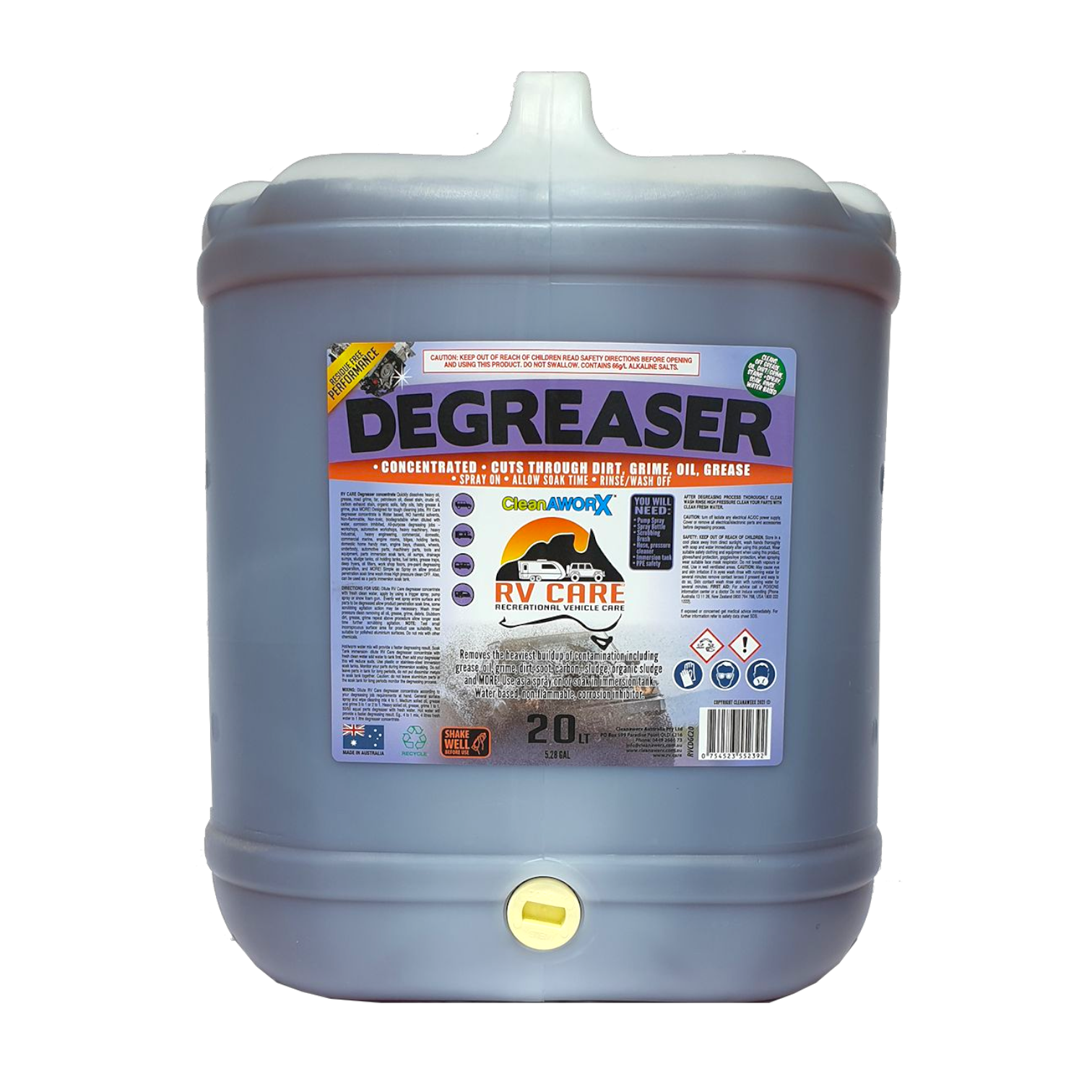 RV CARE DEGREASER CONCENTRATE 20LT