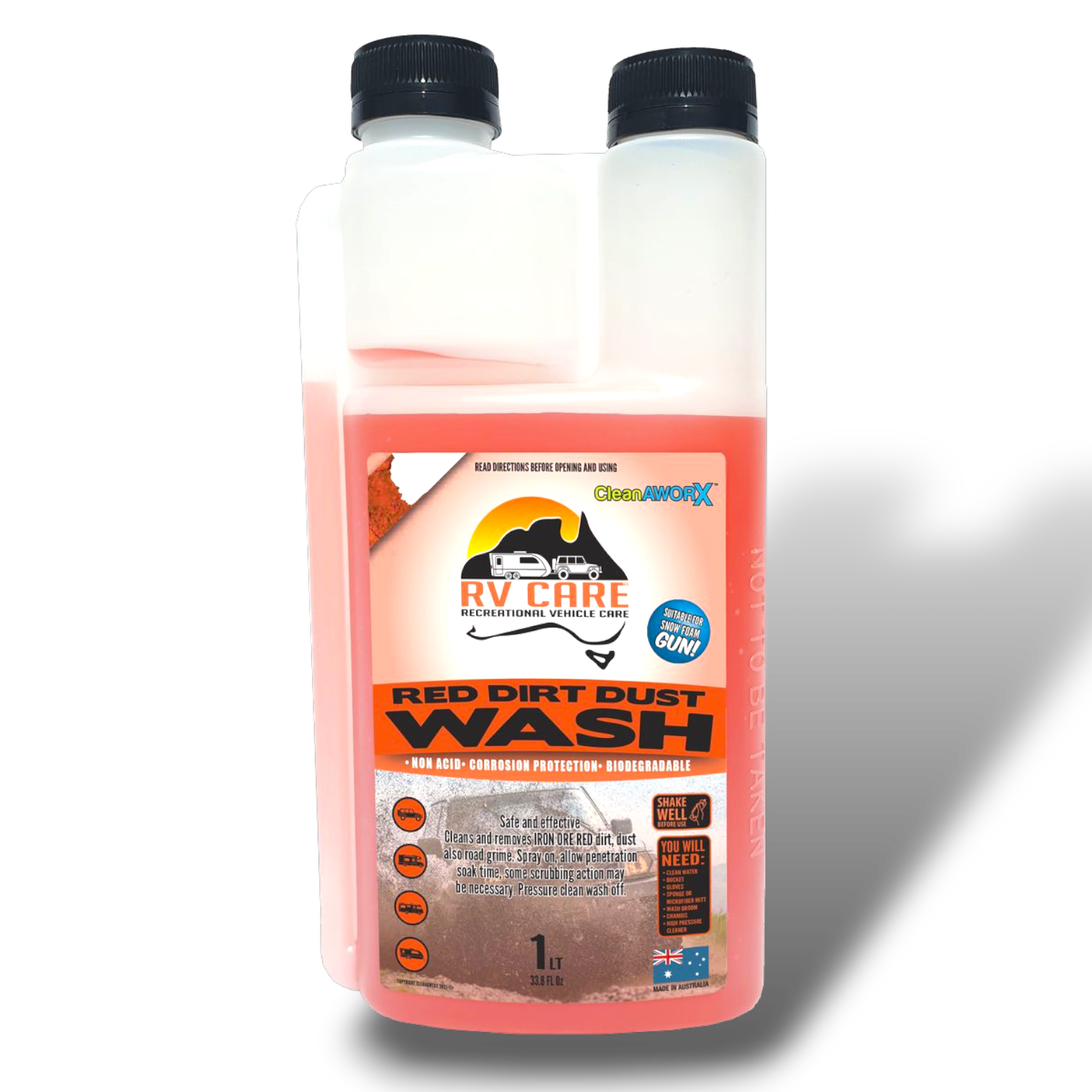 RV CARE RED DIRT IRON ORE STAIN WASH 1LT