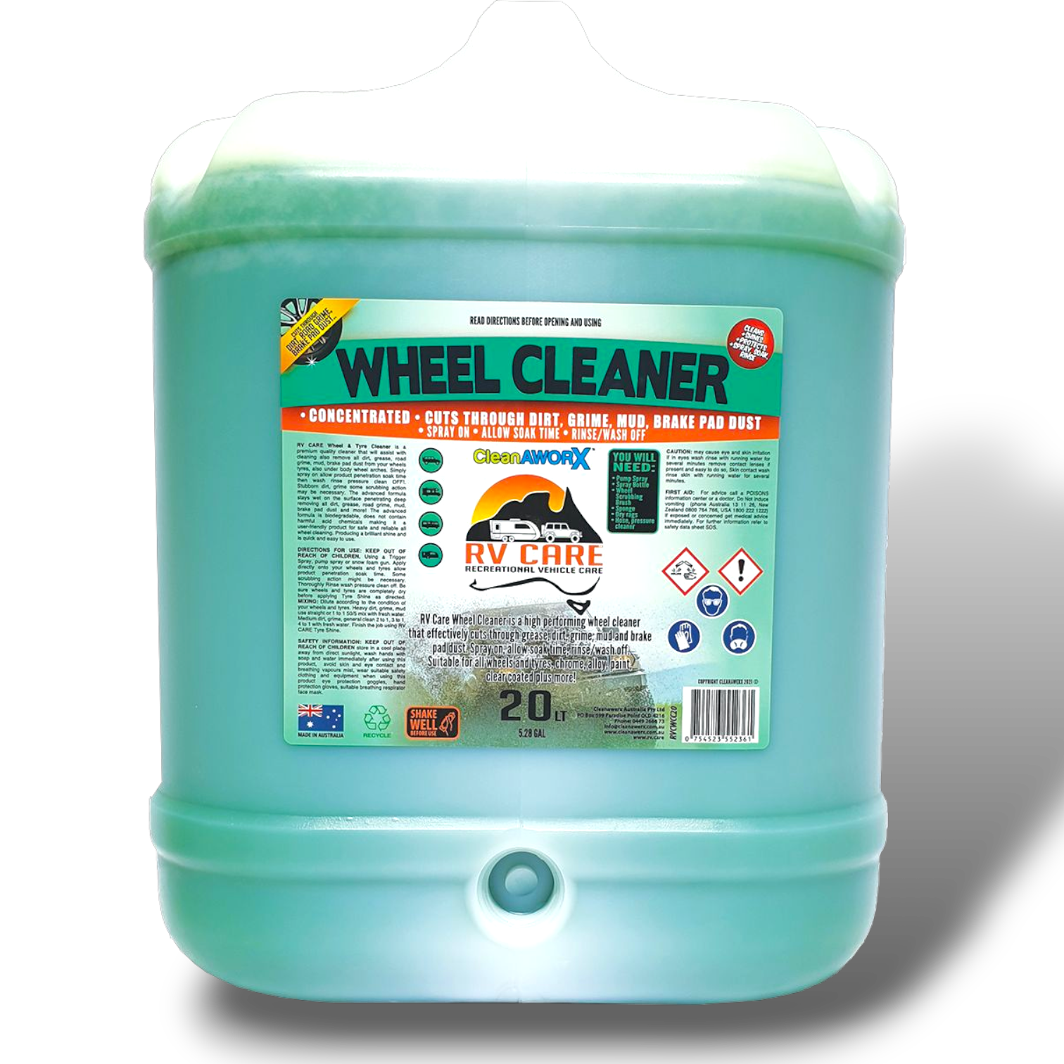 RV CARE WHEEL CLEANER CONCENTRATE 20LT