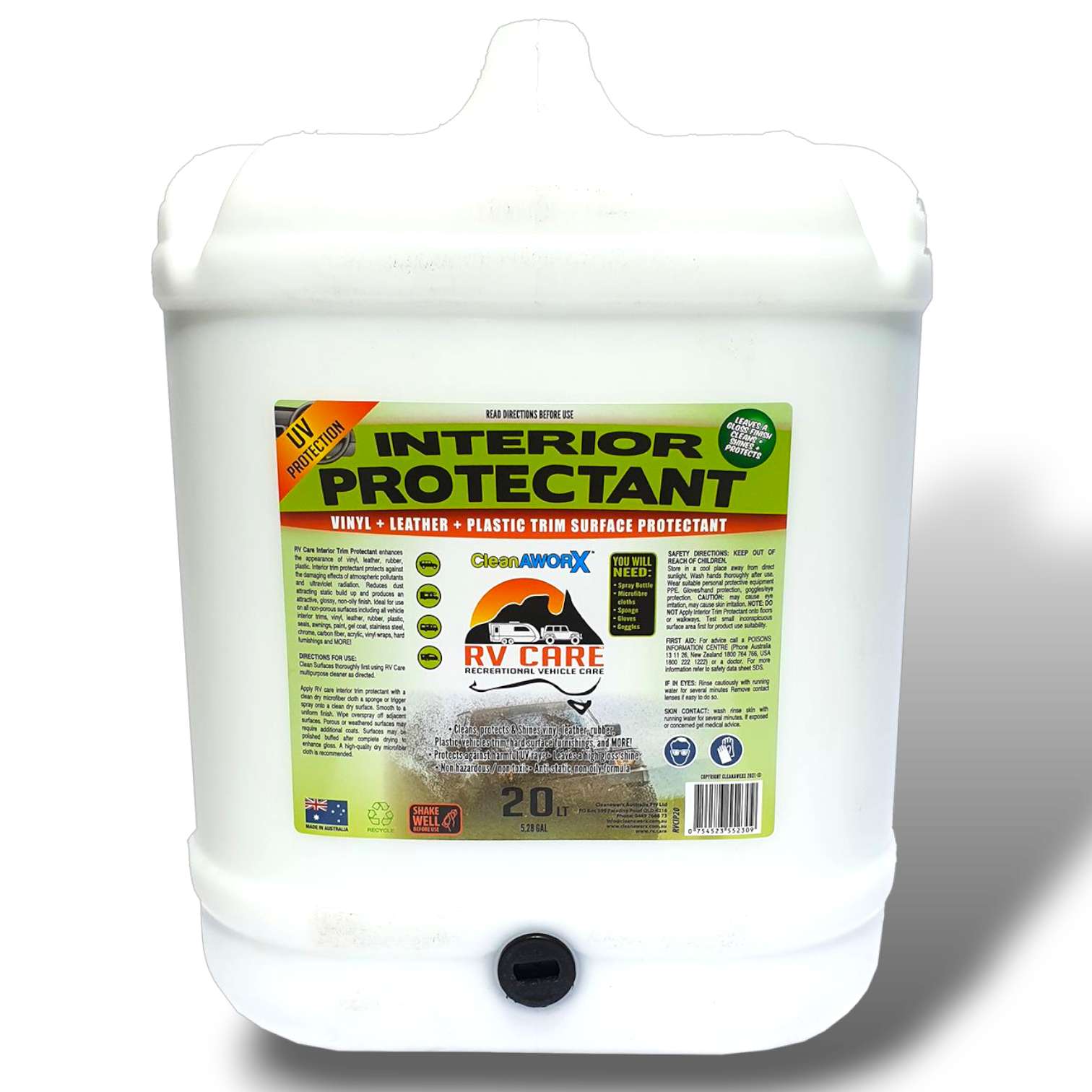 RV CARE INTERIOR TRIM PROTECTANT 20LT