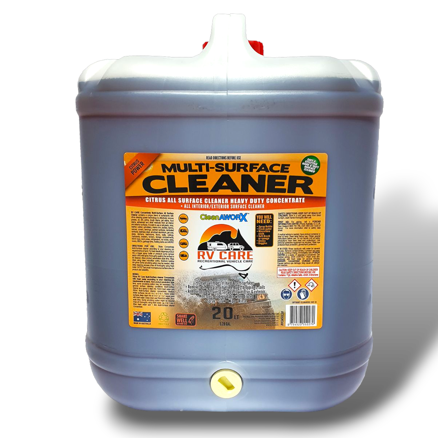 RV CARE MULTI - SURFACE CLEANER CONCENTRATE 20LT