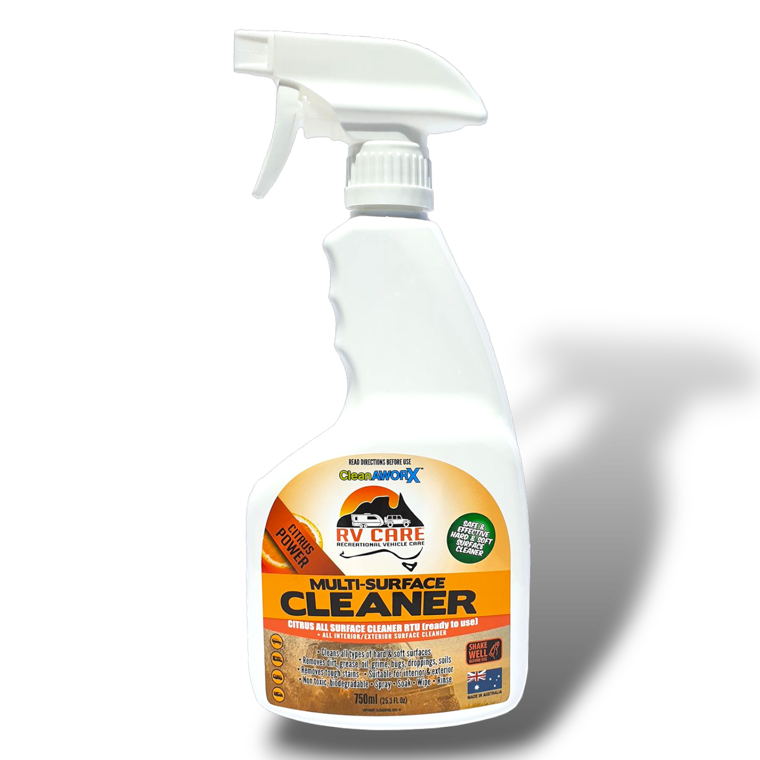 Caravan Motorhome Multi Surface Cleaner Citrus RTU 750ml