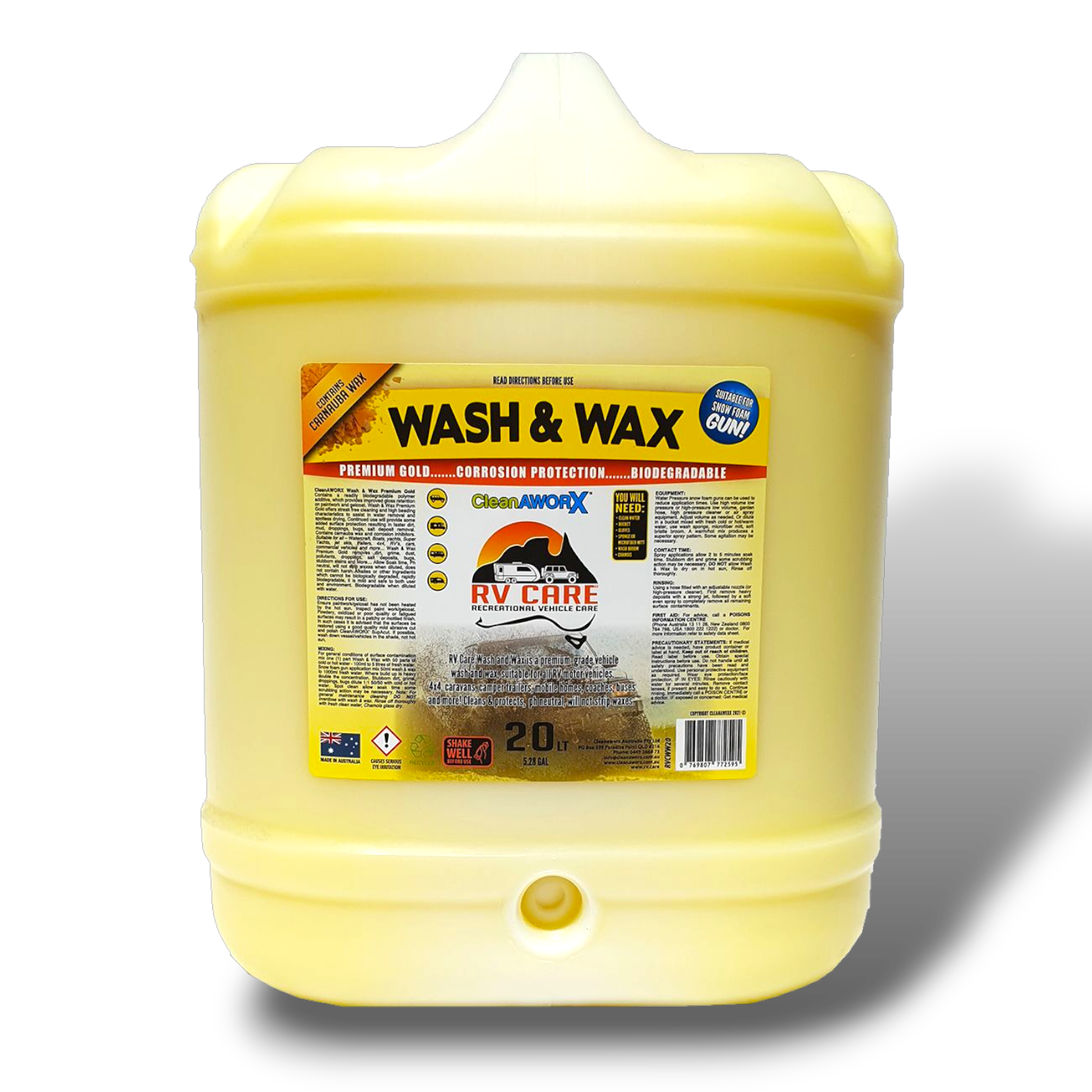 RV CARE WASH & WAX 20L